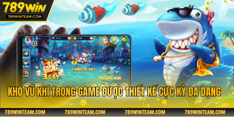 Kho vũ khí trong game được thiết kế cực kỳ đa dạng